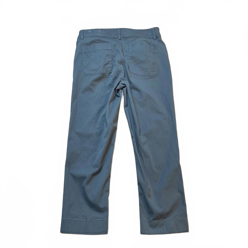 LOFT Straight Crop Pants Women's Size 8 Blue Gray - Picture 2 of 8